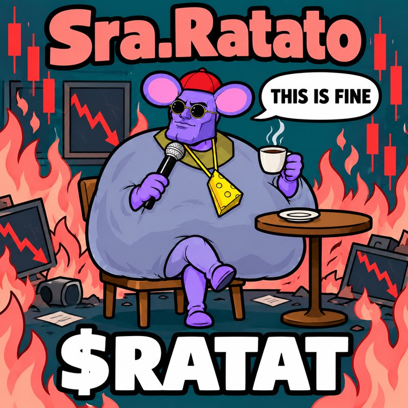 Sra.Ratato sipping coffee in a burning room: This is fine